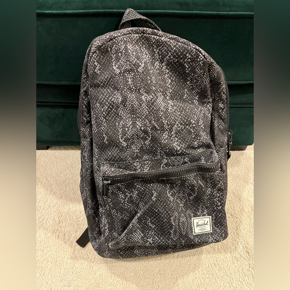 Snake print backpack